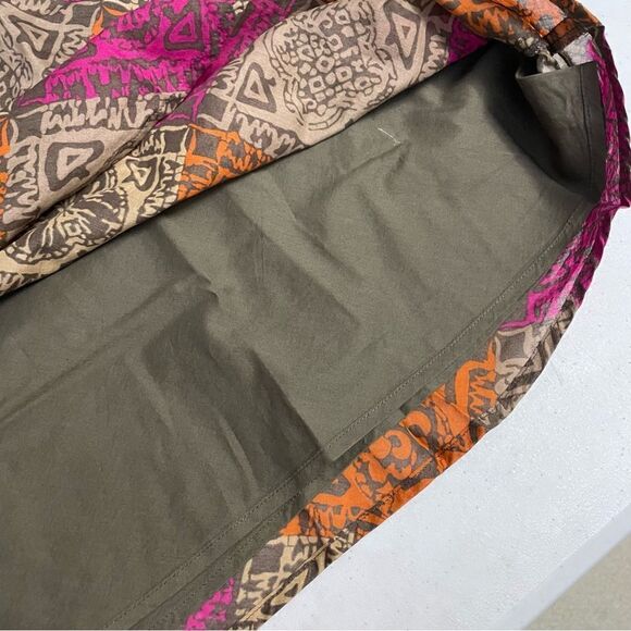 J. JILL Multicolored bohemian midi a- line skirt , 100% cotton, size‎ XSP NEW! - Picture 9 of 10